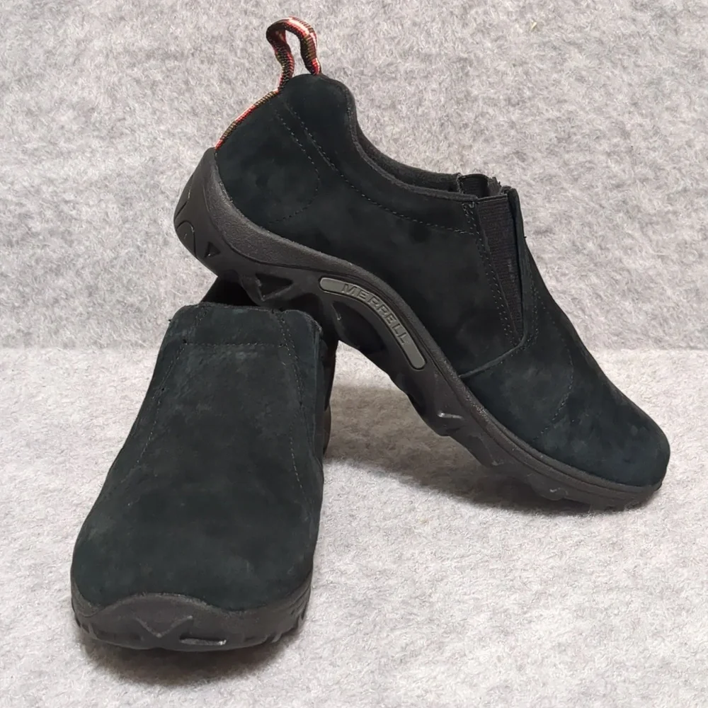 Big Kids' Merrell Jungle Moc Suede Black Size 5.5, NWOT